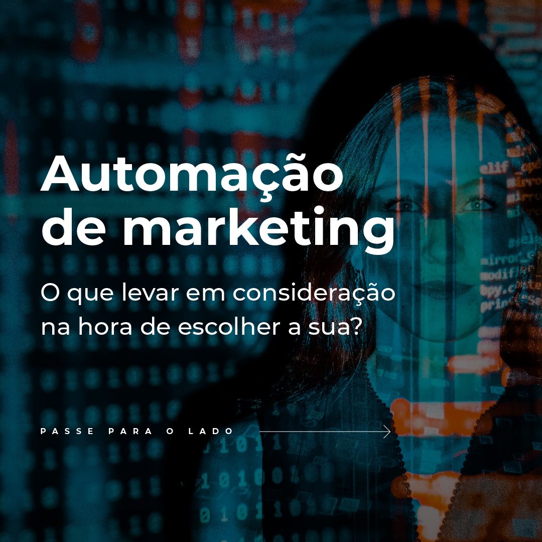 #PraCegoVer #PraTodesVerem: O post traz a sequência de 8 imagens. A 1ª diz "Automação de marketing: O que levar em consideração na hora de escolher a sua?". A 2ª diz "Funcionalidades: Entenda primeiro as necessidades do seu time. A partir disso você vai conseguir filtrar quais funções são essenciais na ferramenta contratada;". A 3ª diz "Preço: Quanto mais funções, mais cara a contratação. Atente-se bem na hora de escolher as funcionalidades, pensando em qual realmente são necessárias". A 4ª diz "Treinamento: Certifique-se que a empresa contratada vai oferecer um suporte de implementação da ferramenta e treinamentos para a equipe". A 5ª diz "Atendimento: Entenda se empresa contratada possui um atendimento eficaz, evitando deixar o time na mão;". A 6ª diz "Usabilidade: Escolha uma ferramenta que seja amigável e intuitiva, facilitando o seu uso no dia a dia". A 7ª diz "As ferramentas de automação de marketing são ótimas justamente por otimizar processos. Dito isso, também é recomendado que elas possuam a possibilidade de personalização para os casos em que a equipe desejar uma ação específica". A última diz "Quer mais dicas para suas automações de marketing? Então acesse o conteúdo disponível no link da descrição!".