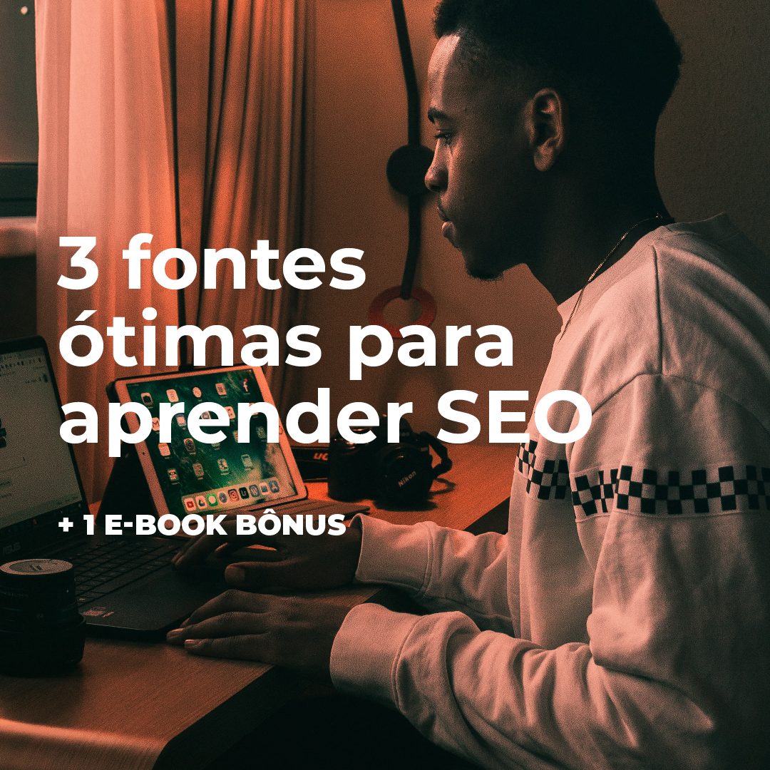 #PraCegoVer #PraTodesVerem: a publicação traz a sequência de cinco imagens. Na primeira está um homem negro de cabelo curto mexendo em um notebook. Na foto aparece o texto: "3 fontes ótimas para aprender SEO +1 e-book bônus". Na segunda imagem aparece o texto: "Neil Patel: Um dos principais especialistas de Marketing Digital do mundo, o simpático Neil Patel mantém um blog especializado em SEO para os mais variados níveis de conhecimento - desde quem está adentrando neste mundo até para quem é expert". Na terceira imagem está o texto: "SEMRush: Além de ser uma ferramenta de gestão de Marketing, o SEMRush também possui um blog com diversas temáticas interessantes dentro de SEO - e, de quebra, com textos sobre outras mídias, como a paga e a social". Na quarta imagem está o texto: "Search Engine Journal: Essa dica é para quem sabe inglês e quer se aventurar ainda mais nas especificidades de SEO. O blog Search Engine Journal mescla conteúdos de boas práticas em SEO com artigos sobre as maiores novidades técnicas na área". Na última imagem está o texto: "Quer aprofundar seus conhecimentos em SEO? Então baixe o e-book Como escrever um texto para se posicionar bem no Google - link na bio!".